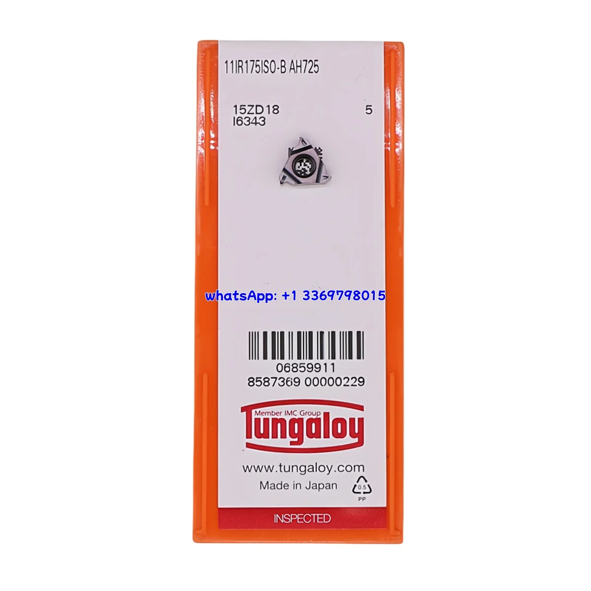 100% Original 11IR 11IR07 11IR10 11IR15 11IR75 11IR20 11RA60 ISO-B B AH725 Thread Insert 
100% Original 11IR 11IR07 11IR10 11IR15 11IR75 11IR20 11RA60 ISO-B B AH725 Thread Insert