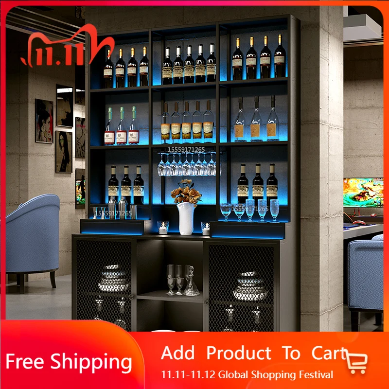 Standing Shelves Bar Cabinet Mobile Multifunctional Partitions Wine Cabinet Designer Nordic Armadi Aperti Drinking Bar Furniture
Standing Shelves Bar Cabinet Mobile Multifunctional Partitions Wine Cabinet Designer Nordic Armadi Aperti Drinking Bar Furniture