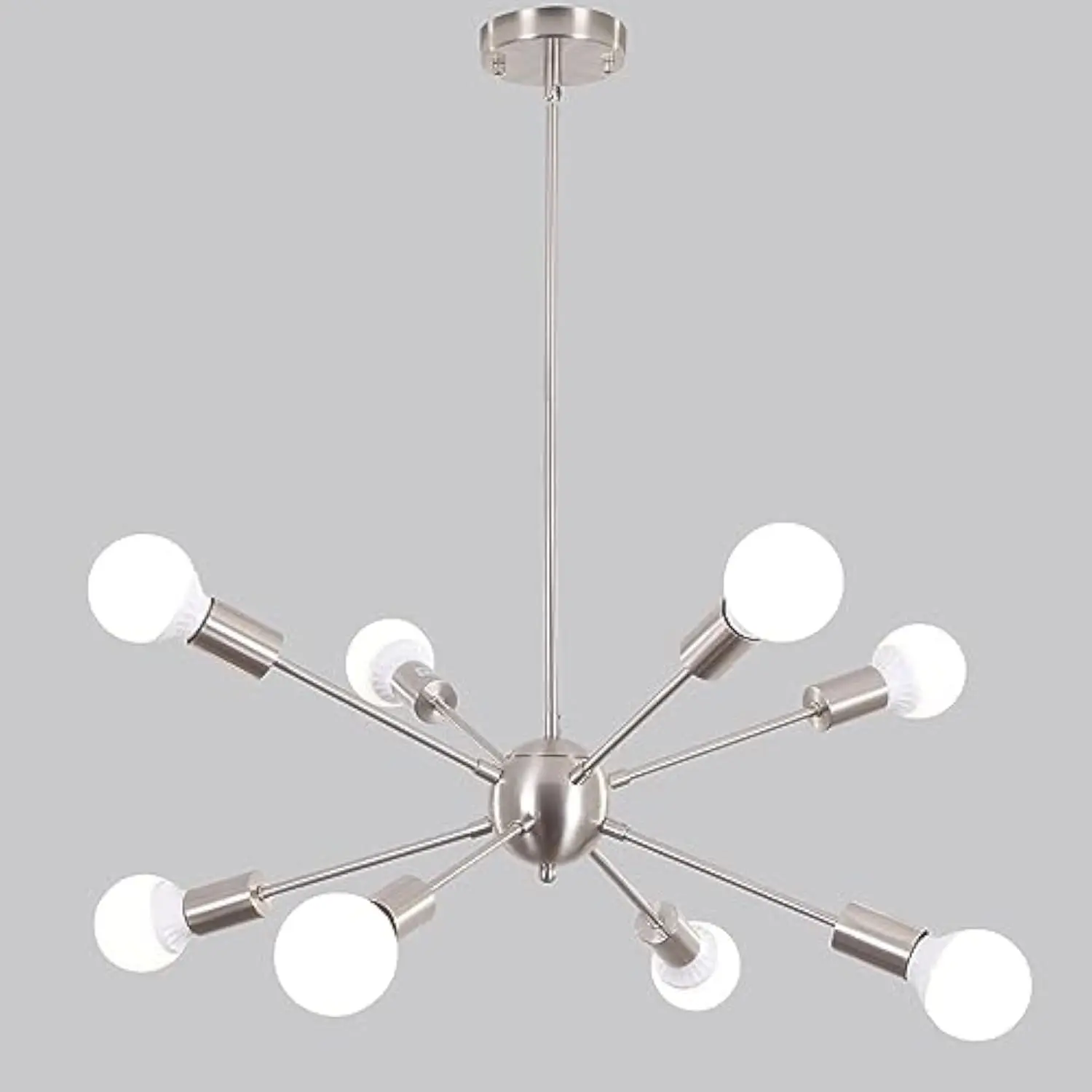 Sputnik Chandeliers 8 Light Brushed Nickel Modern Light Fixture Industrial Sputnik Chandelier Lighting for Dining Room Kitchen
Sputnik Chandeliers 8 Light Brushed Nickel Modern Light Fixture Industrial Sputnik Chandelier Lighting for Dining Room Kitchen