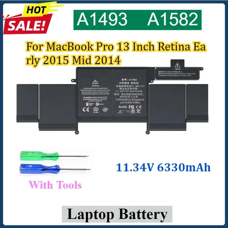11,34 В/11,42 В JGTM A1493 A1582 A1502 Аккумулятор для ноутбука MacBook Pro 13-дюймовый Retina ранний 2015 Середина 2014, конец 2013 ME864 ME865
11,34 В/11,42 В JGTM A1493 A1582 A1502 Аккумулятор для ноутбука MacBook Pro 13-дюймовый Retina ранний 2015 Середина 2014, конец 2013 ME864 ME865
