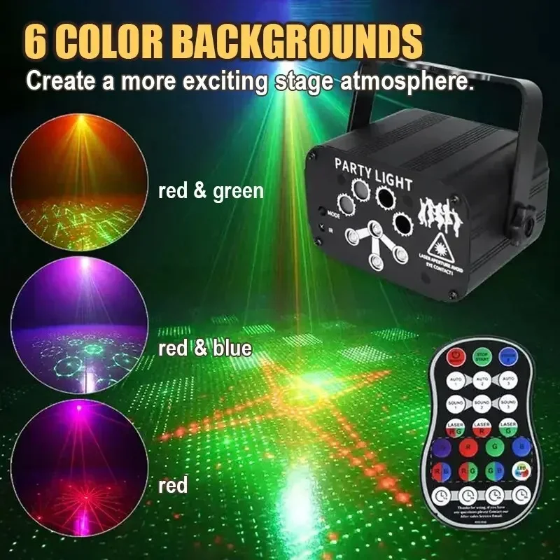 AudienceParty Atmosphere Artifact|Alien Stage Voice-activated Remote Control Dual Mode|60 Effect Combination DJ LED Lights
AudienceParty Atmosphere Artifact|Alien Stage Voice-activated Remote Control Dual Mode|60 Effect Combination DJ LED Lights