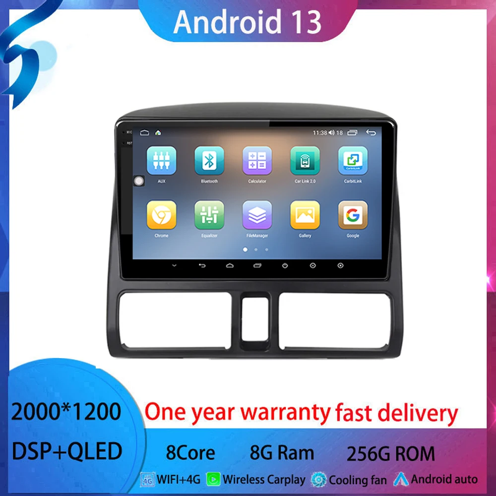 For Honda CR-V 2 2001-2006 android 13 Car Radio Multimedia Video Player Navigation stereo GPS WIFI+4G QLED Screen BT Carplay
For Honda CR-V 2 2001-2006 android 13 Car Radio Multimedia Video Player Navigation stereo GPS WIFI+4G QLED Screen BT Carplay