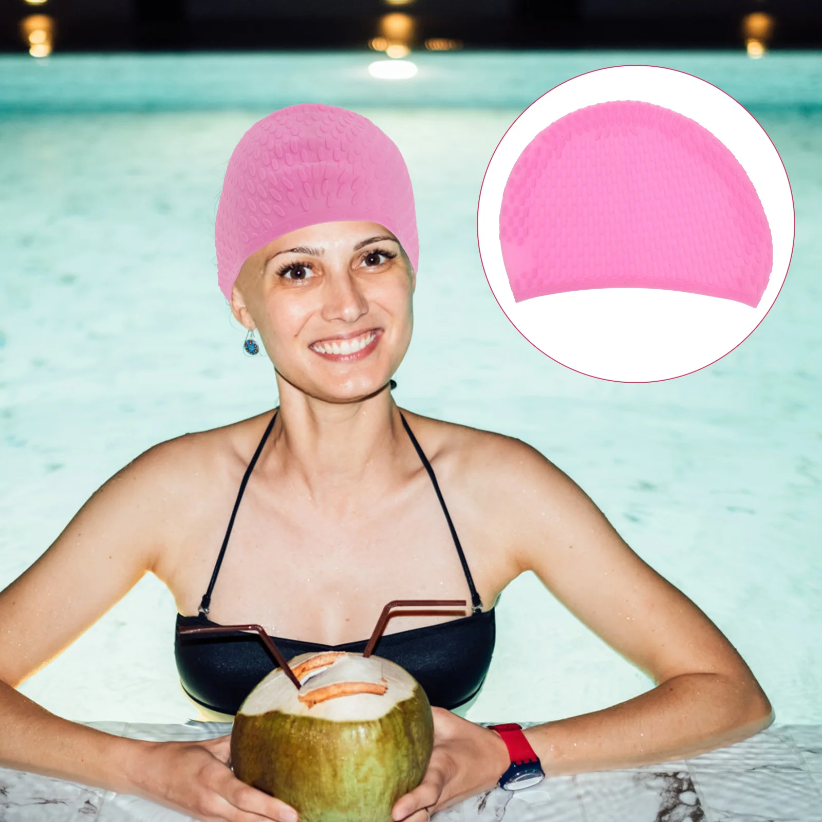 Waterproof Silicone Swimming Cap Women Swim Hat Lightweight Flexible Kids Adults Easy Wear Comfortable Protect Hair Pool
Waterproof Silicone Swimming Cap Women Swim Hat Lightweight Flexible Kids Adults Easy Wear Comfortable Protect Hair Pool