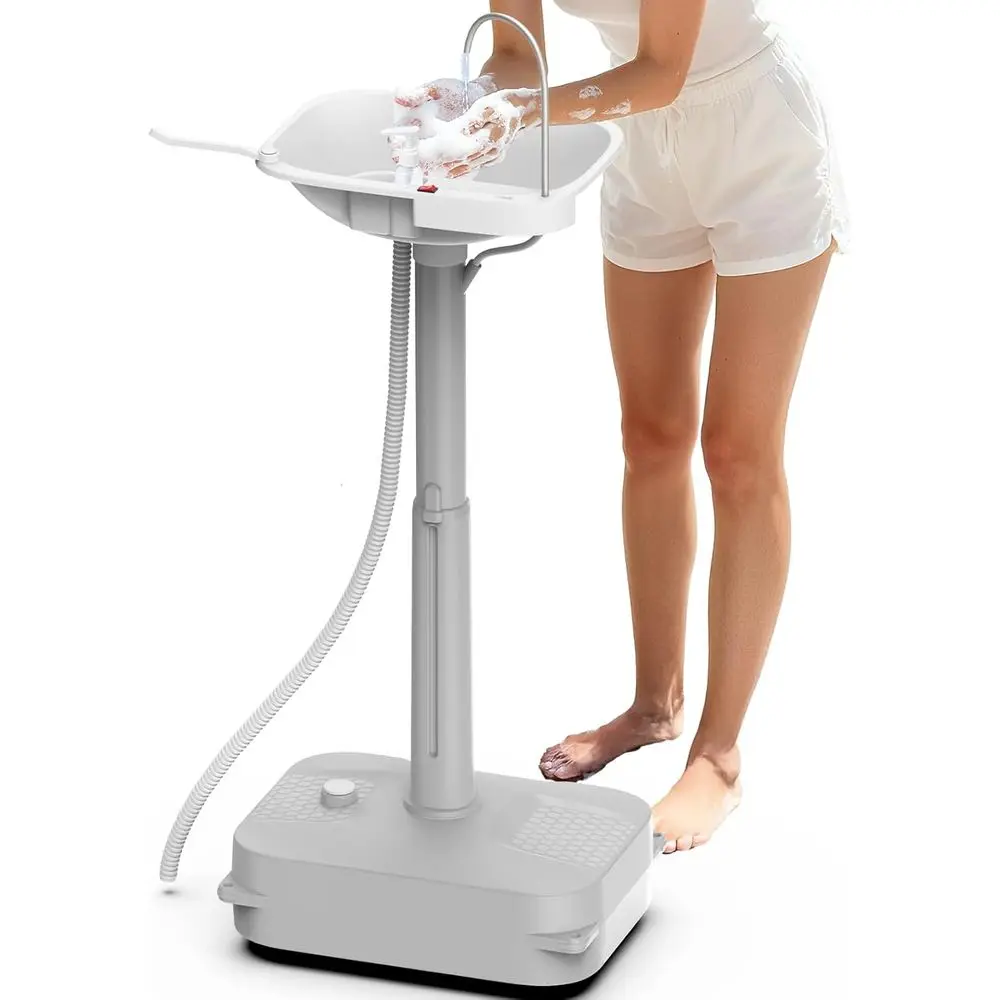 Portable Sink Hand Wash Station - 18L Capacity, USB or Battery Powered, Lightweight Outdoor Sink for Travel, Camping - Includes
Portable Sink Hand Wash Station - 18L Capacity, USB or Battery Powered, Lightweight Outdoor Sink for Travel, Camping - Includes