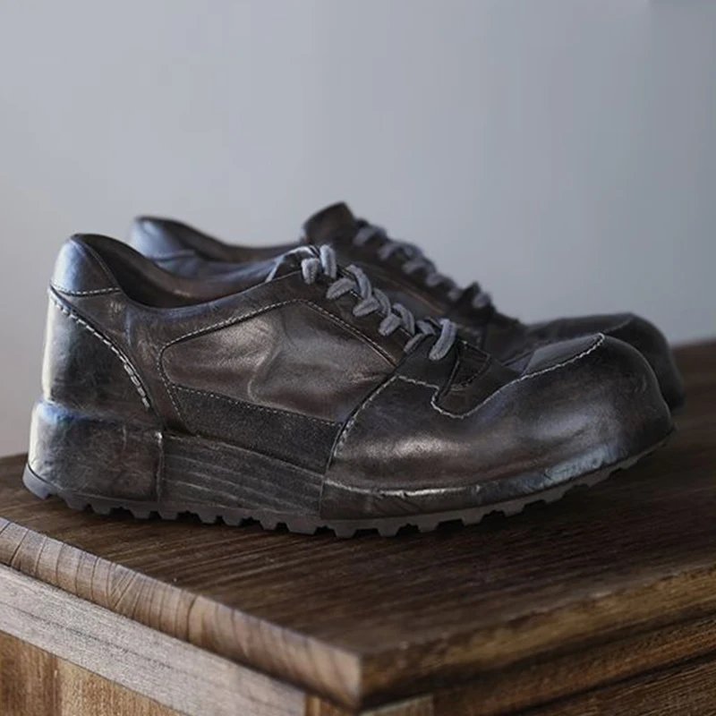 Retro Genuine Cow Leather Men's Shoes Luxury Handmade Stitching Men's Dress Shoes British Comfortable Soft Leather Casual Shoes
Retro Genuine Cow Leather Men's Shoes Luxury Handmade Stitching Men's Dress Shoes British Comfortable Soft Leather Casual Shoes