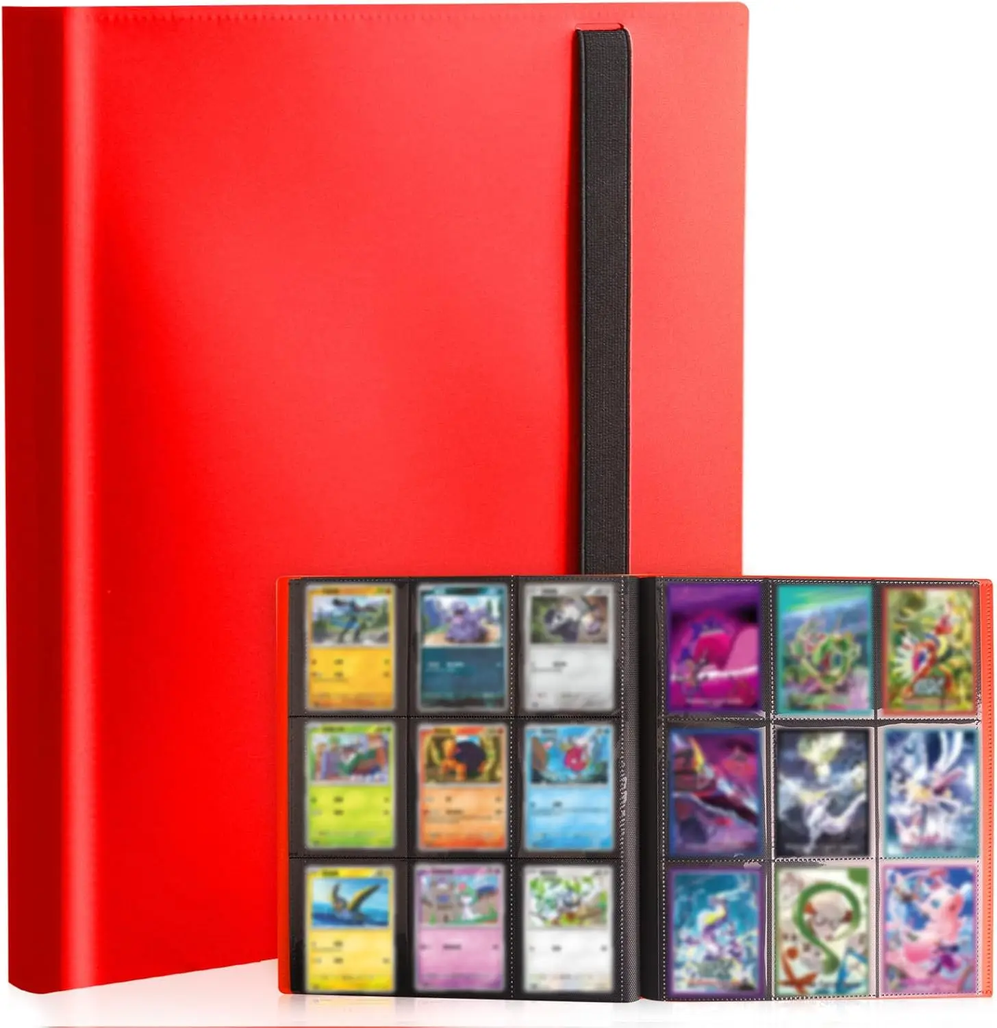 9-Pocket Trading Card Binder, 360 Card Capacity Collection Album for MTG TCG Sports Cards, with Elastic Strap
9-Pocket Trading Card Binder, 360 Card Capacity Collection Album for MTG TCG Sports Cards, with Elastic Strap