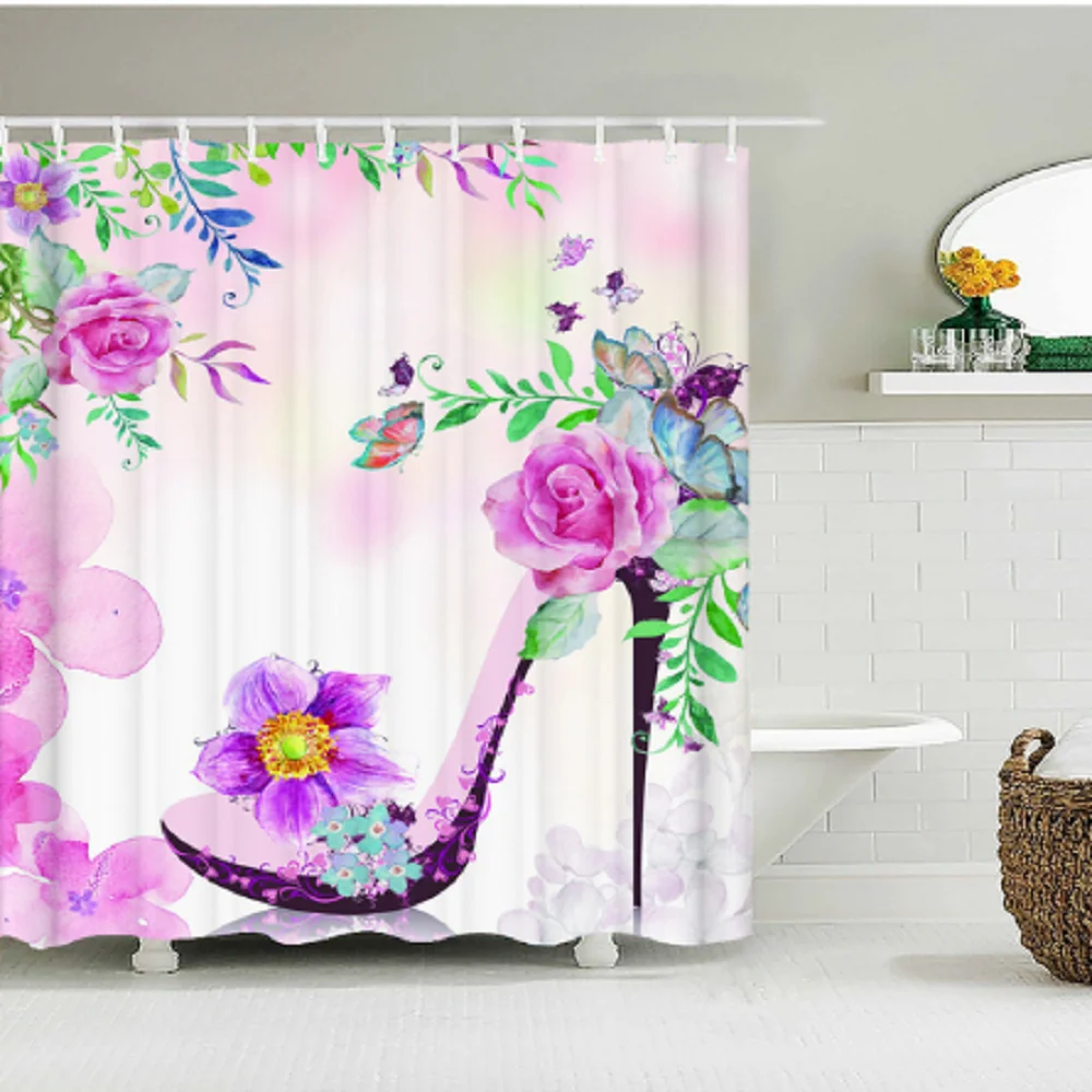 Flowers Butterfly Shower Curtain Fantasy Art Rose Floral Girls Waterproof Fabric Bathroom Curtain Room Decor Curtains With Hooks
Flowers Butterfly Shower Curtain Fantasy Art Rose Floral Girls Waterproof Fabric Bathroom Curtain Room Decor Curtains With Hooks