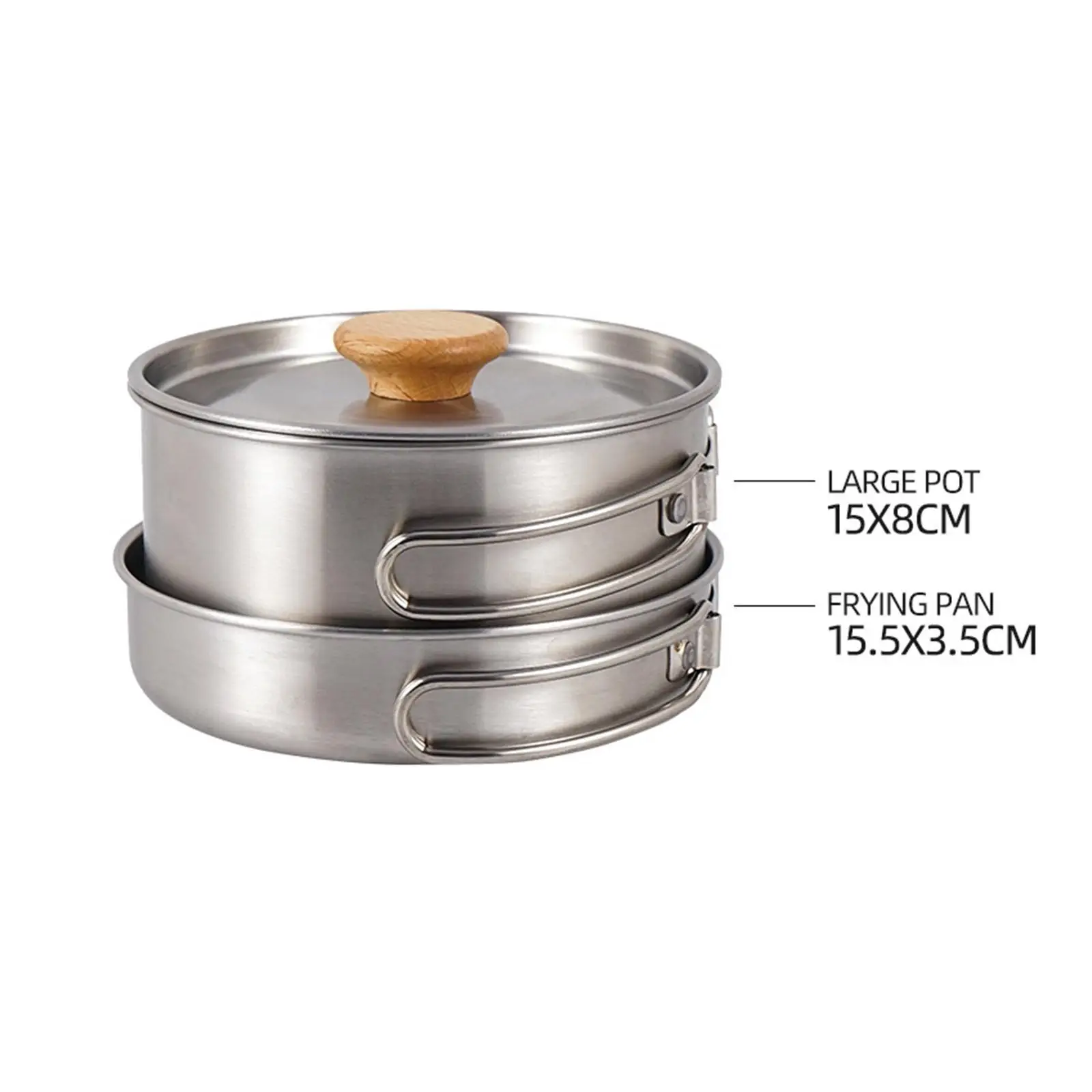 Camping Picnic Pan Pot Sturdy Stainless Steel Cookware Tableware Cooking
Camping Picnic Pan Pot Sturdy Stainless Steel Cookware Tableware Cooking