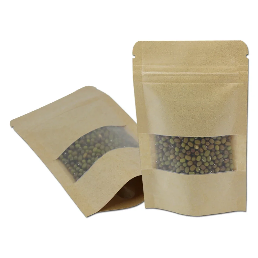 50Pcs/Lot Stand Up Pouches Doypack Kraft Paper Pack Bag With Matte Clear Window Zipper Zip Lock Food Storage Packaging Bag
50Pcs/Lot Stand Up Pouches Doypack Kraft Paper Pack Bag With Matte Clear Window Zipper Zip Lock Food Storage Packaging Bag