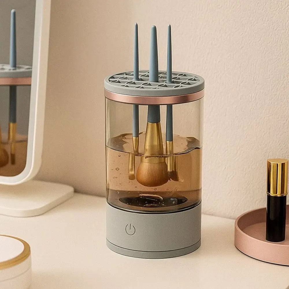 Automatic Spinning Electric Makeup Brush Cleaner Efficient Quick Drying Cleaner Cleaning Brush Time-Saving 3 in 1
Automatic Spinning Electric Makeup Brush Cleaner Efficient Quick Drying Cleaner Cleaning Brush Time-Saving 3 in 1