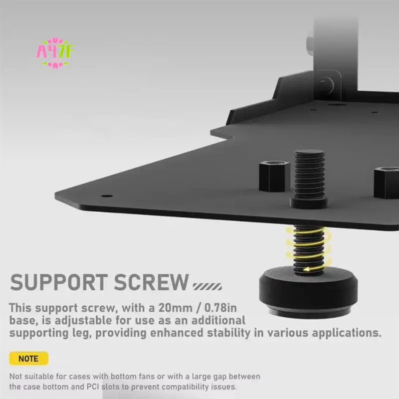 A47F-Vertical GPU Mounting Bracket With PCI-E 4.0 X16 Riser Cable Video Card Support Kit 90 Degree Right Angle
A47F-Vertical GPU Mounting Bracket With PCI-E 4.0 X16 Riser Cable Video Card Support Kit 90 Degree Right Angle