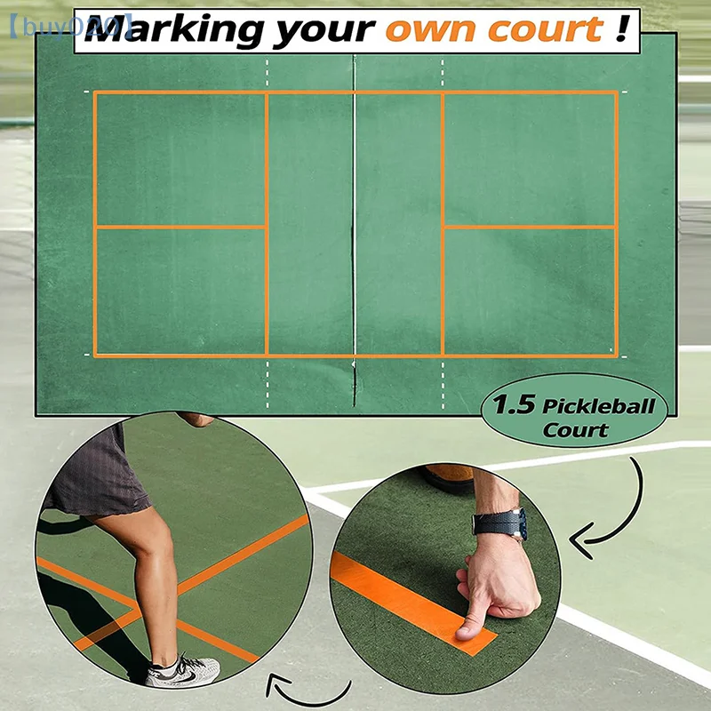 1 Pc Pickleball Tape For Outdoor Court Temporary Pickleball Court Line Tape Court Marking Kit For Pickleball
1 Pc Pickleball Tape For Outdoor Court Temporary Pickleball Court Line Tape Court Marking Kit For Pickleball