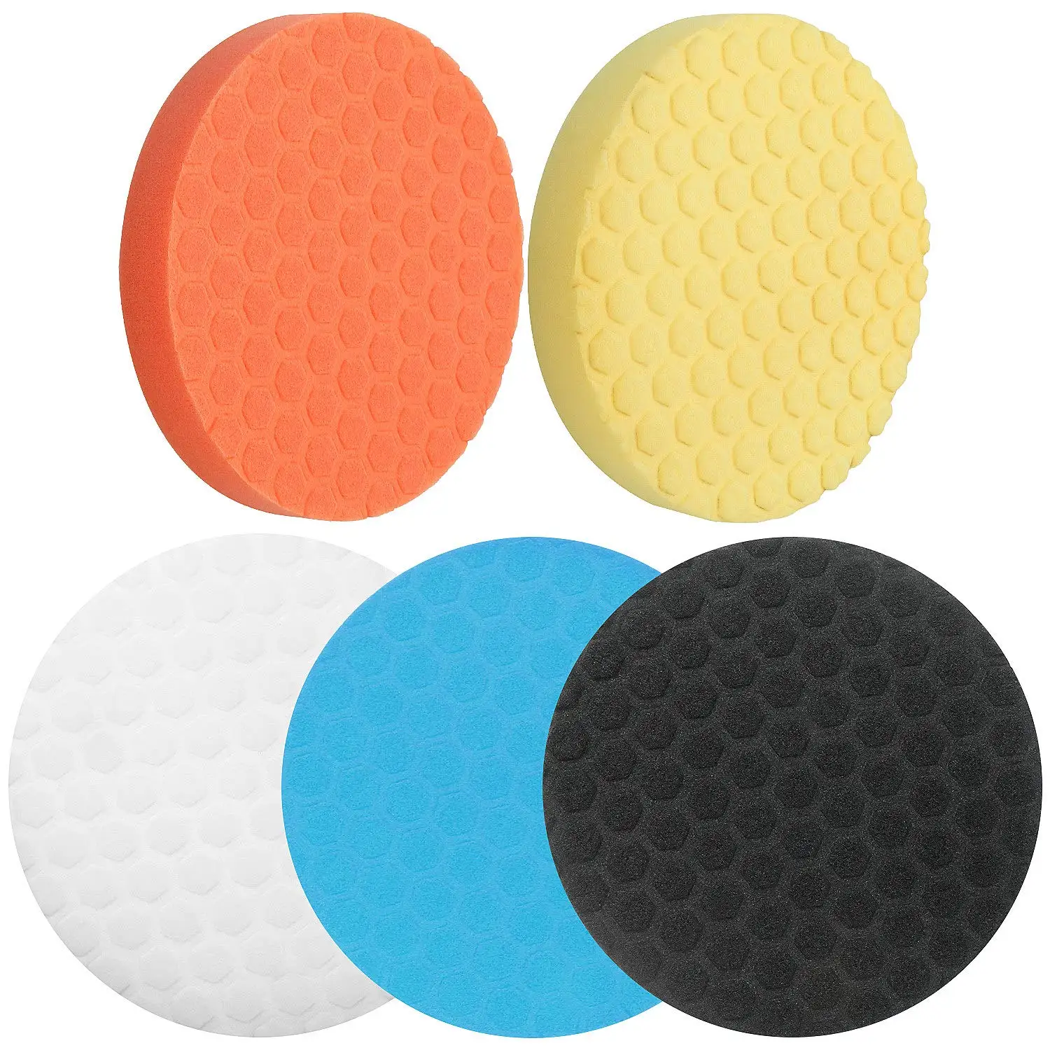 5 Pcs 7 Inch Polishing Pads, 180mm Buffing Sponges for Car Buffer Polisher Detailing
5 Pcs 7 Inch Polishing Pads, 180mm Buffing Sponges for Car Buffer Polisher Detailing