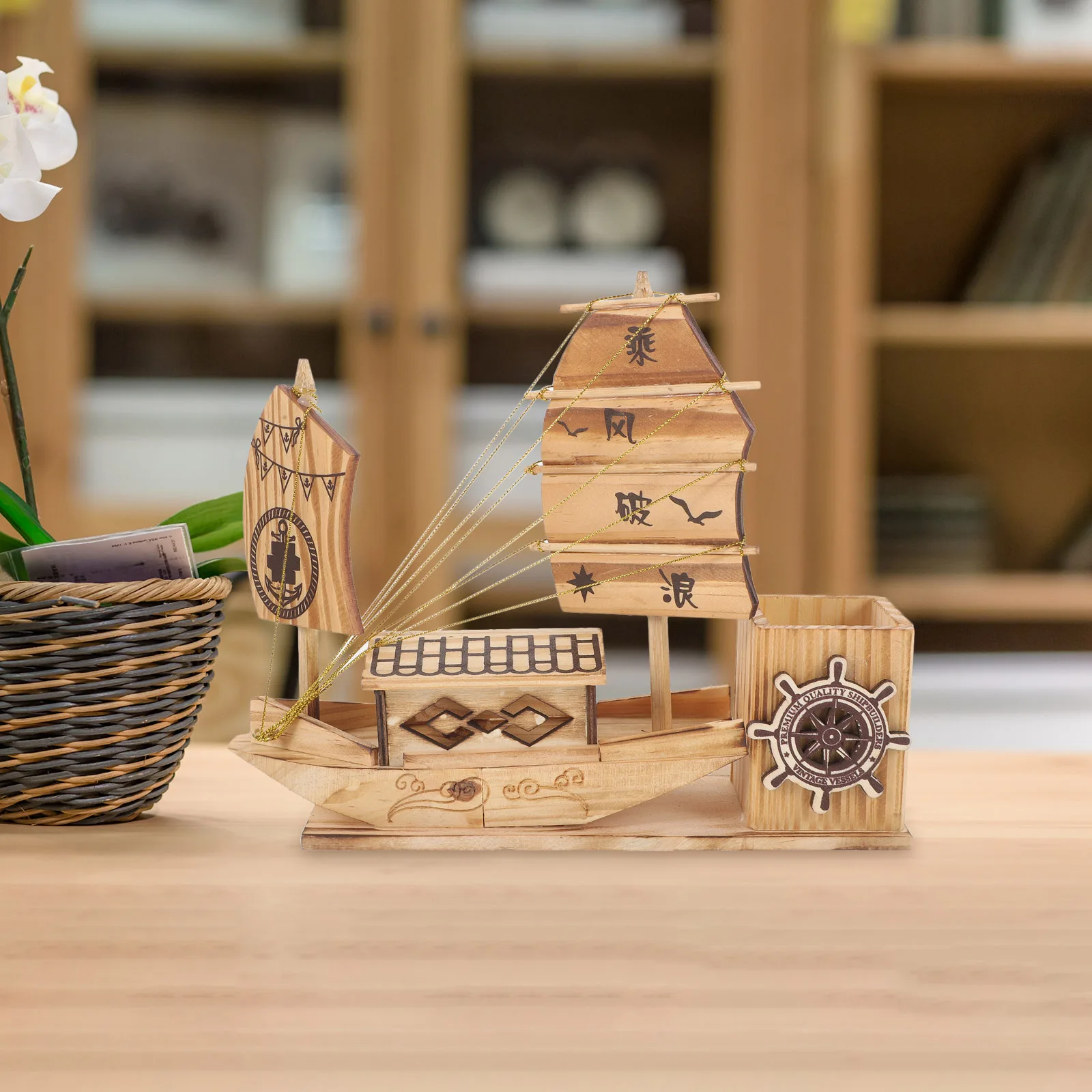 Держатель для ручек Парусник для стола Эстетическое хранение Креативные держатели для карандашей Украсьте небольшой рабочий стол
Держатель для ручек Парусник для стола Эстетическое хранение Креативные держатели для карандашей Украсьте небольшой рабочий стол