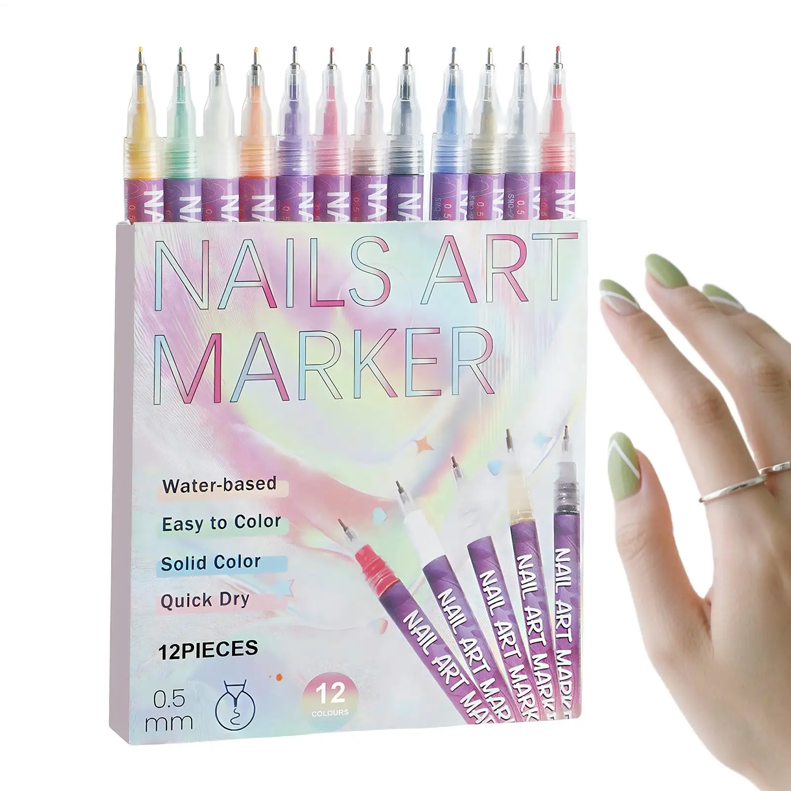 12 Colors NailArt Pens Set NailArt Markers PolishPen For 3D NailArt Drawing Painting Liner Brush For DIY NailArt
12 Colors NailArt Pens Set NailArt Markers PolishPen For 3D NailArt Drawing Painting Liner Brush For DIY NailArt