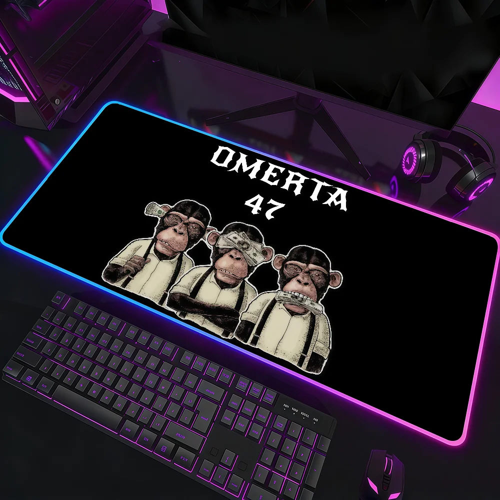 Brand O-Omerta 47 Mouse Pad Waterproof RGB LED Light Colorful Game Keyboard Non-slip Cover Desk-mat Surface
Brand O-Omerta 47 Mouse Pad Waterproof RGB LED Light Colorful Game Keyboard Non-slip Cover Desk-mat Surface