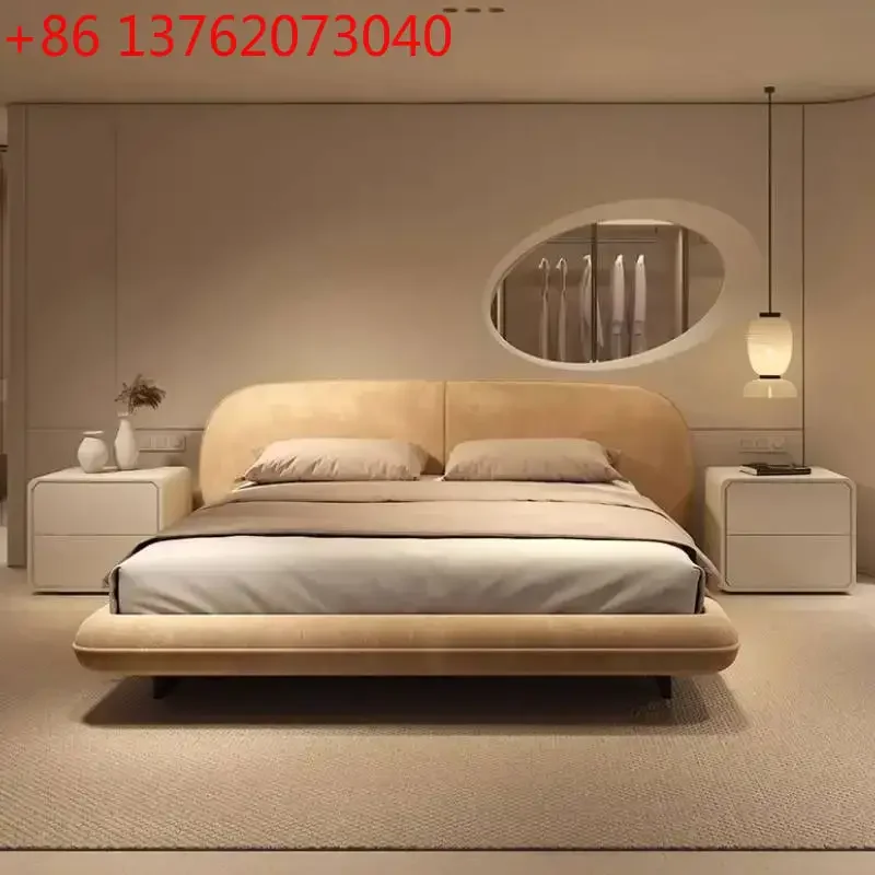 European Plush Storage Double Bed Simple Wooden Space Saving Modern Double Beds Pliable Trendy Salon Muebles Trendy Furniture
European Plush Storage Double Bed Simple Wooden Space Saving Modern Double Beds Pliable Trendy Salon Muebles Trendy Furniture