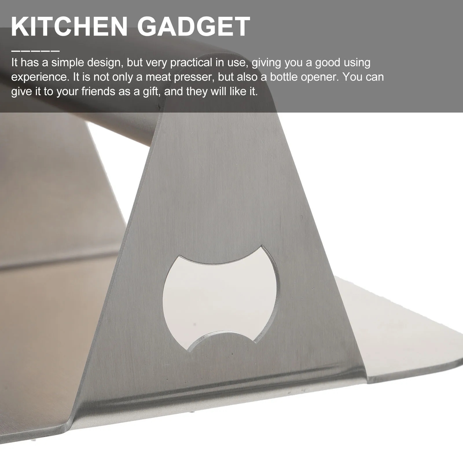 Meat Presser Stainless Steel Steak Pressing Tool Gadget Durable Non-Stick Practical Pastry Pressing Meat Cooking 
Meat Presser Stainless Steel Steak Pressing Tool Gadget Durable Non-Stick Practical Pastry Pressing Meat Cooking