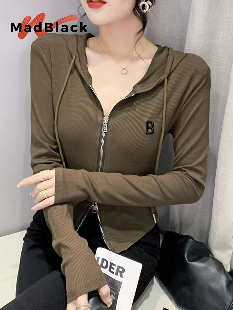 MadBlack-Women's European Hooded Jacket, Sexy Zipper Embroidery Cardigan, Streetwear Long Sleeve Slim Coat, 2025 Spring C52434CC
MadBlack-Women's European Hooded Jacket, Sexy Zipper Embroidery Cardigan, Streetwear Long Sleeve Slim Coat, 2025 Spring C52434CC
