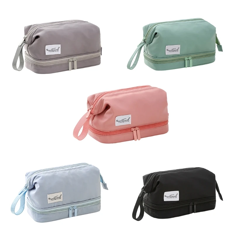 Large Capacity Travel Cosmetic Bag Double Layer Nylon Makeup Bag for Women Girls
Large Capacity Travel Cosmetic Bag Double Layer Nylon Makeup Bag for Women Girls