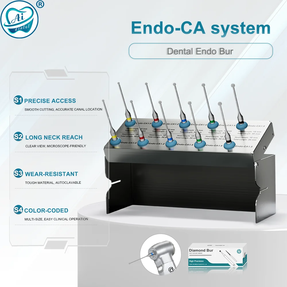 AI-Endo-CA Dental Endodontics Burs Diamond Ball Shape Drills 2.35mm Stainless Material Spare Parts for Root Canal Treatment
AI-Endo-CA Dental Endodontics Burs Diamond Ball Shape Drills 2.35mm Stainless Material Spare Parts for Root Canal Treatment