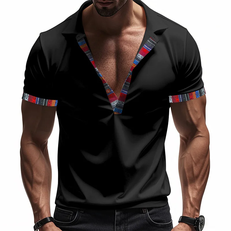 Summer Hot-selling New Trend Short-sleeve Polo Shirt - V-neck Printed Men's Casual Polo T-shirt Men's Polo T-shirt, Polo Shirt
Summer Hot-selling New Trend Short-sleeve Polo Shirt - V-neck Printed Men's Casual Polo T-shirt Men's Polo T-shirt, Polo Shirt