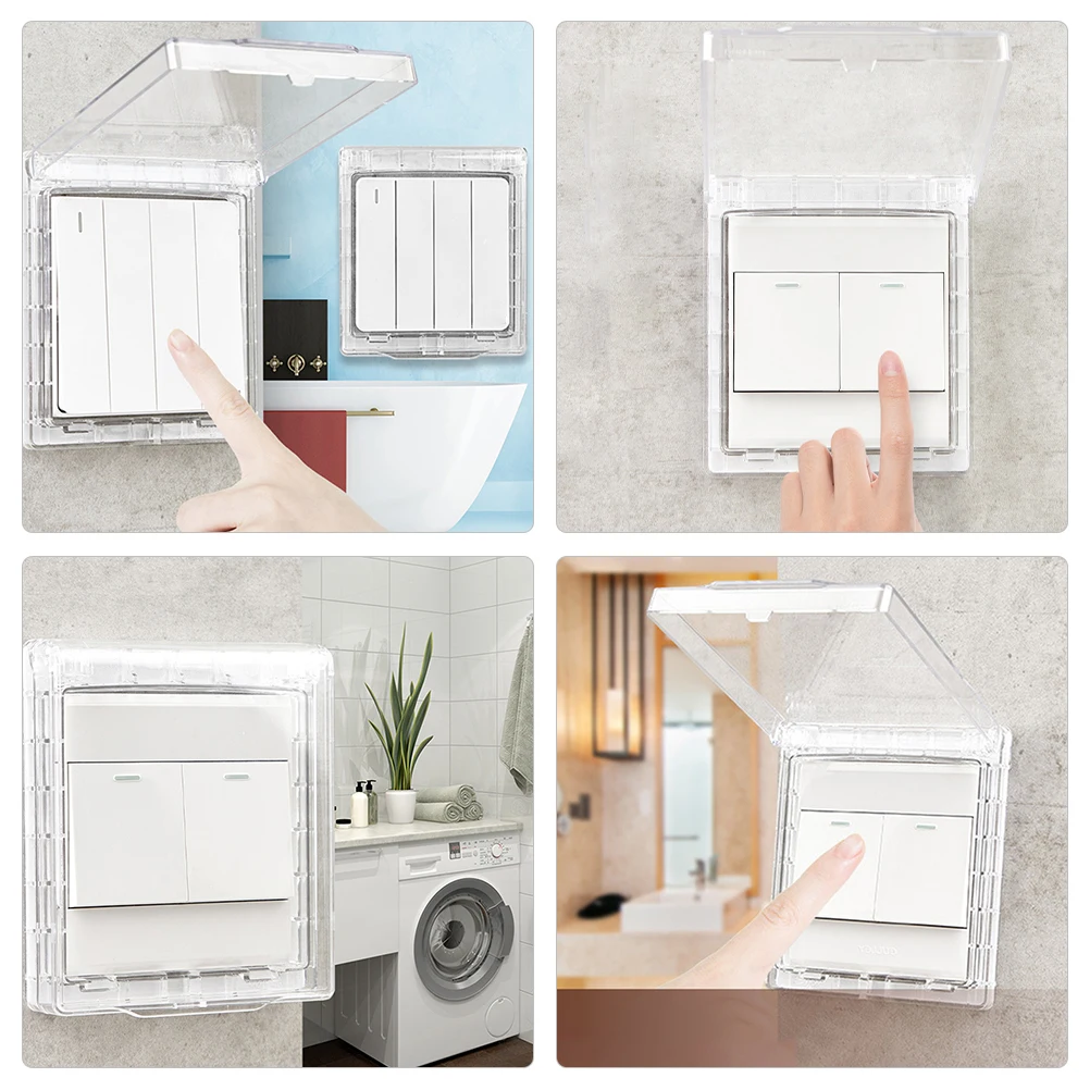 3pcs Waterproof Covers Abs Material Splash-Proof No Punching Easy Installation Cover For Bathroom Kitchen Outlet
3pcs Waterproof Covers Abs Material Splash-Proof No Punching Easy Installation Cover For Bathroom Kitchen Outlet