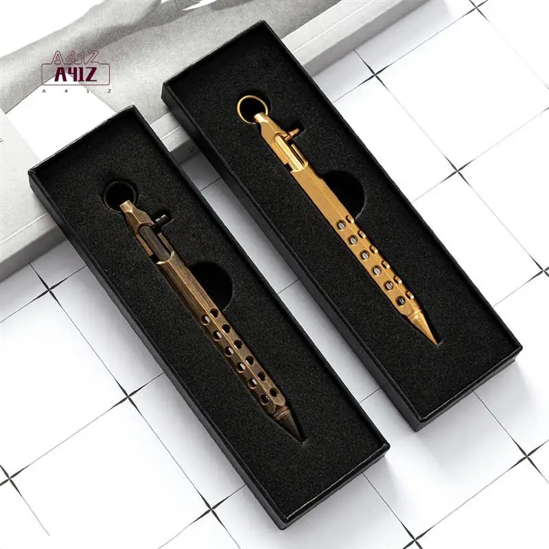 A41Z-Bolt Action Pen, твердая латунная ручка, металлическая ручка с 2 черными чернилами, с подарочной коробкой для выпускного, дня рождения
A41Z-Bolt Action Pen, твердая латунная ручка, металлическая ручка с 2 черными чернилами, с подарочной коробкой для выпускного, дня рождения