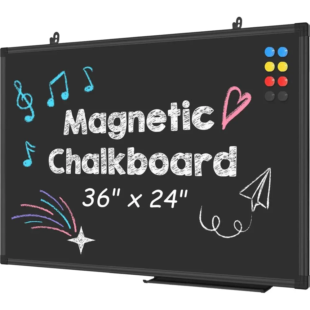 Магнитная доска для письма мелом 36 x 24: Большая настенная доска для меню, школы, офиса, дома
Магнитная доска для письма мелом 36 x 24: Большая настенная доска для меню, школы, офиса, дома