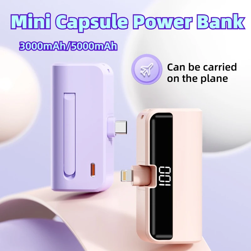 5000mAh Mini Portable Power Bank External Backup Battery with LED Digital Display Phone Stand for IPhone Samsung Xiaomi Huawei
5000mAh Mini Portable Power Bank External Backup Battery with LED Digital Display Phone Stand for IPhone Samsung Xiaomi Huawei