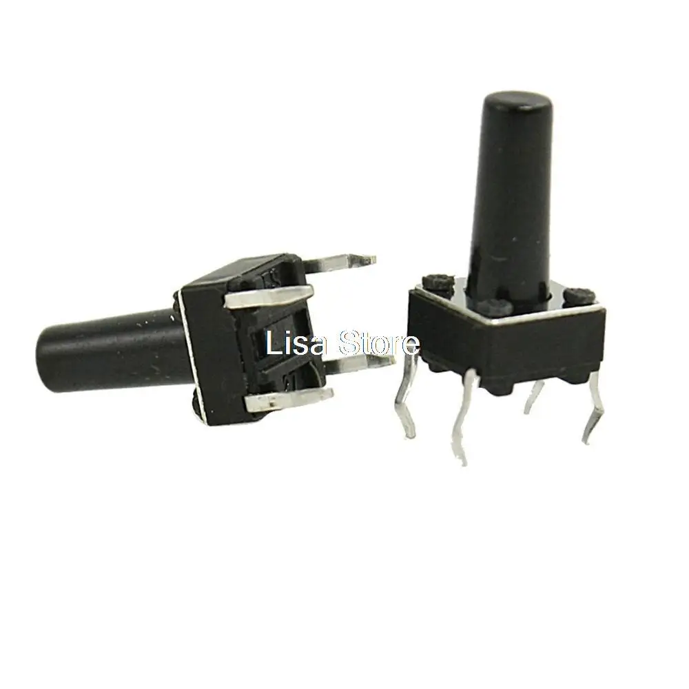 Newest 6 x 6 x 12mm Plastic Black Switch Panel Momentary Tactile Tact Push Button Switch DIY Gift
Newest 6 x 6 x 12mm Plastic Black Switch Panel Momentary Tactile Tact Push Button Switch DIY Gift