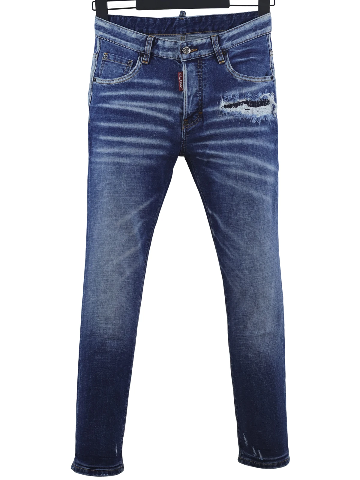 6101 four seasons New Men's Jeans Washed Ripped Patch Paint Splash Ink Slim-fit Skinny Blue Jeans for Men
6101 four seasons New Men's Jeans Washed Ripped Patch Paint Splash Ink Slim-fit Skinny Blue Jeans for Men