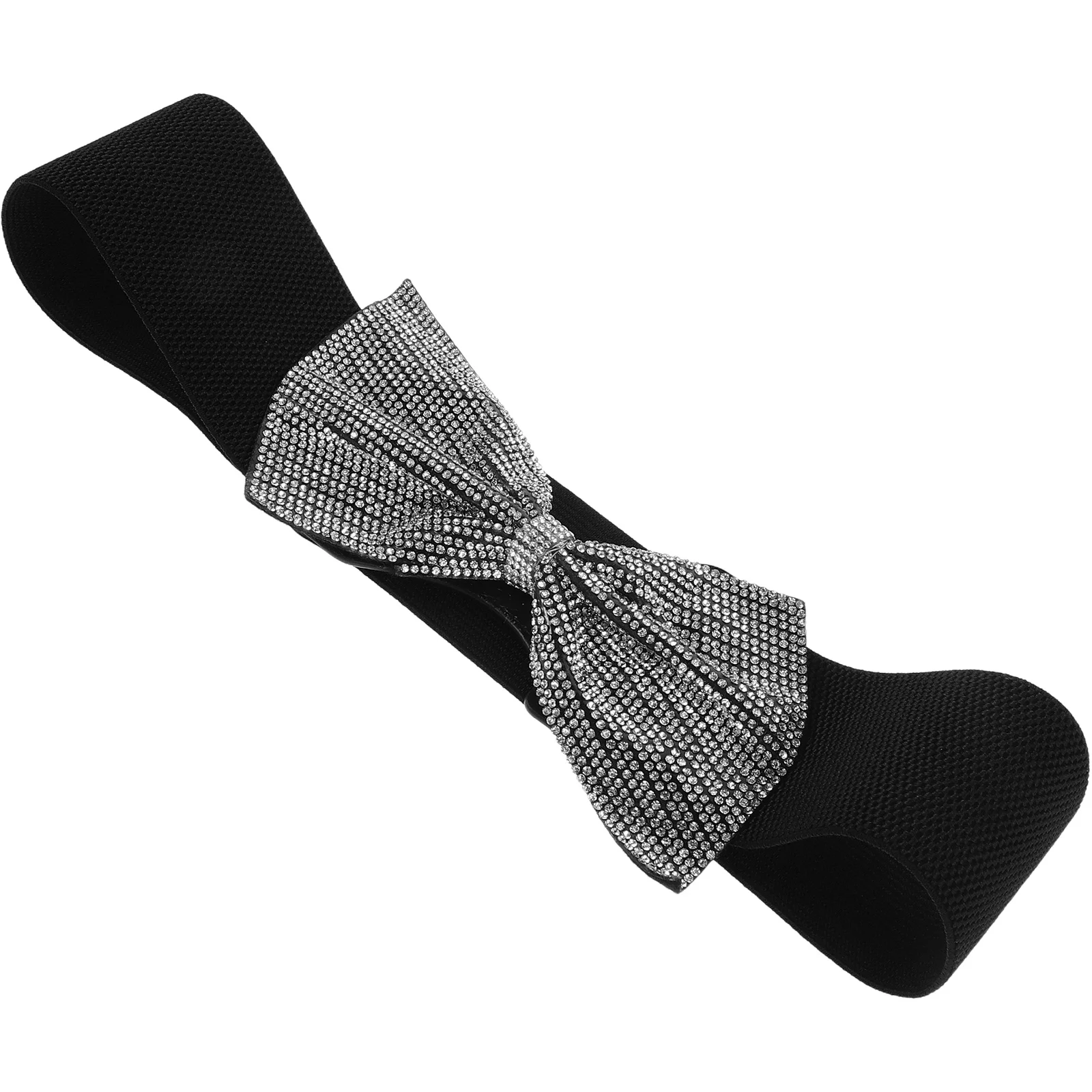 Women's Wide Elastic Rhinestone Bow Belt Stretch Waistband Decorative Waist Belt for Wedding Party Dresses Formal Events
Women's Wide Elastic Rhinestone Bow Belt Stretch Waistband Decorative Waist Belt for Wedding Party Dresses Formal Events