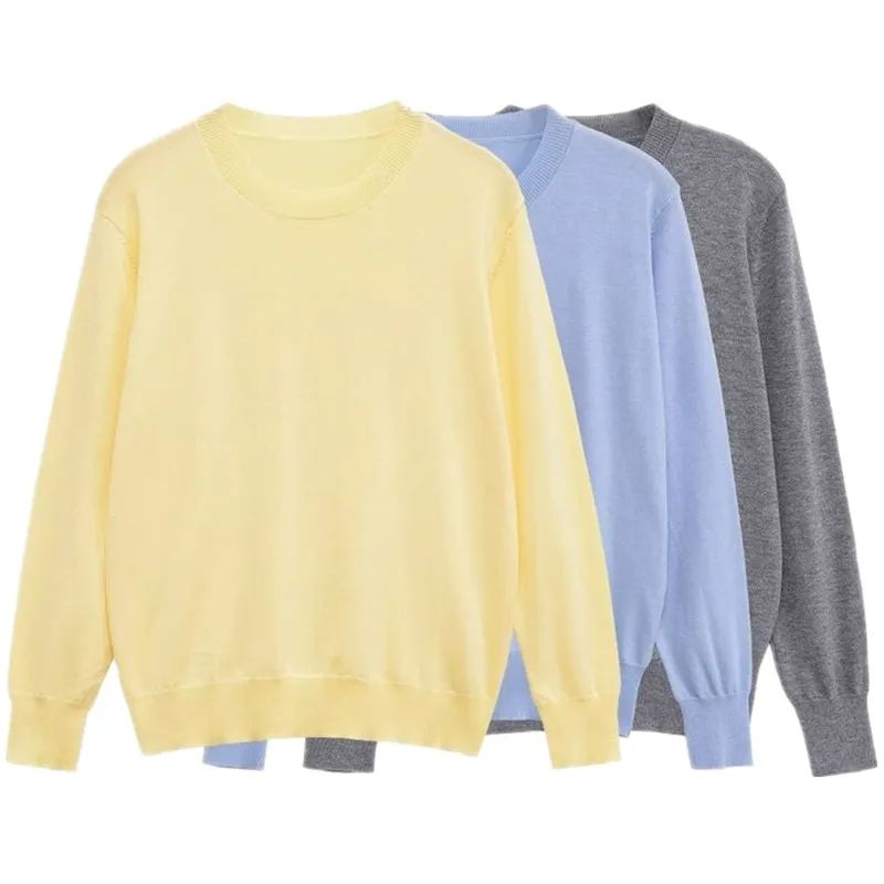 Women's Loose Long Sve round Ne Knitted Sweater Autumn New Arrival Versatile Sle Comfortable Warm Faionable Ladies' Top
Women's Loose Long Sve round Ne Knitted Sweater Autumn New Arrival Versatile Sle Comfortable Warm Faionable Ladies' Top