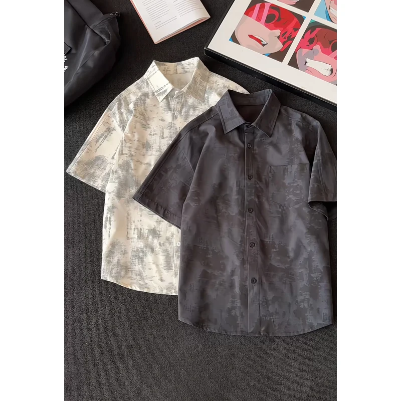 Men's Shirts Male Shirts Plus Size Printed Short Sleeve Casual Button Down Summer New Breathable Top Blouse
Men's Shirts Male Shirts Plus Size Printed Short Sleeve Casual Button Down Summer New Breathable Top Blouse