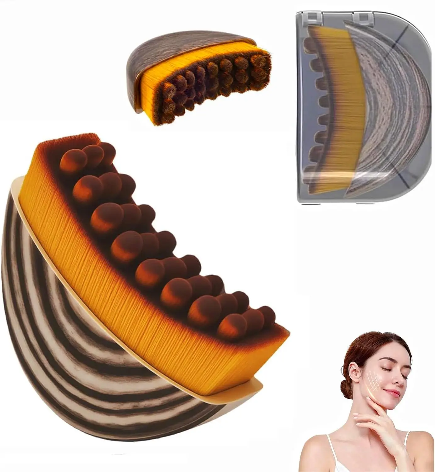 Lymphatic Contour Face Brush, Lymphatic Drainage Massager for Face, Reduce Puffiness and Enhance Skin Radiance,Ergonomically Designed to Fit The Skin Precisely and Relieve Fatigue with Travel Case
Lymphatic Contour Face Brush, Lymphatic Drainage Massager for Face, Reduce Puffiness and Enhance Skin Radiance,Ergonomically Designed to Fit The Skin Precisely and Relieve Fatigue with Travel Case