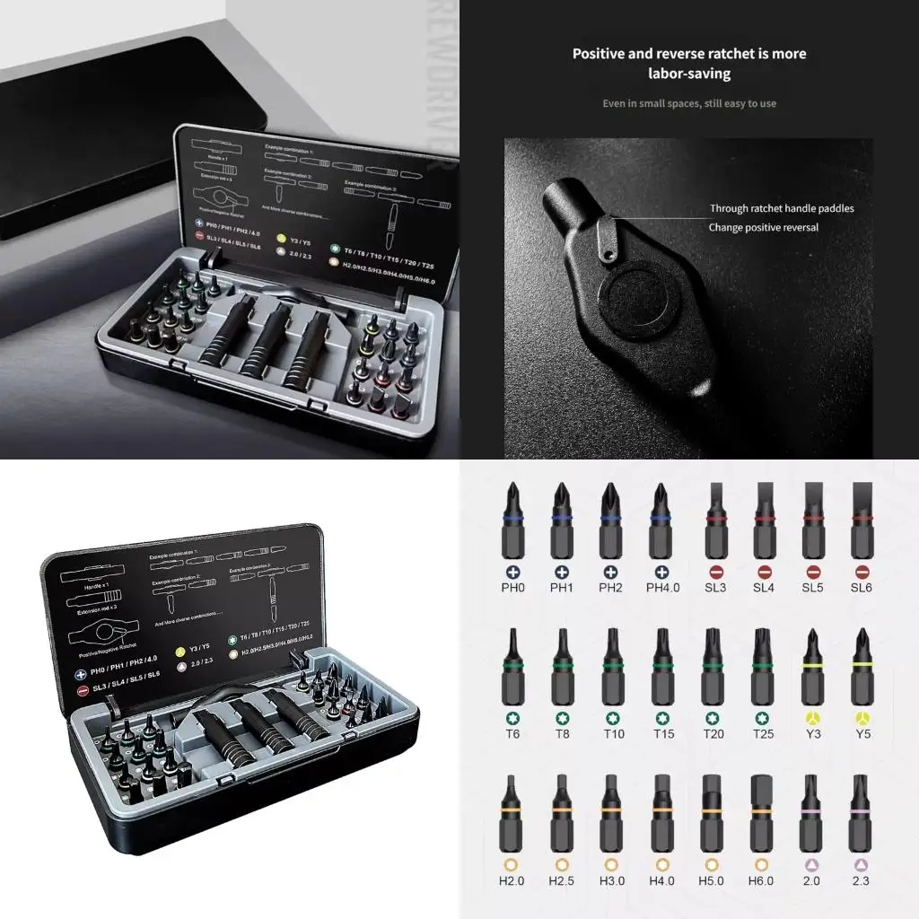 High Quality 24 Piece Ratcheting Screwdriver Set For DIY And Repairs high quality
High Quality 24 Piece Ratcheting Screwdriver Set For DIY And Repairs high quality