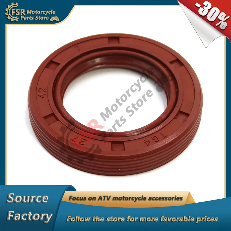 FKM OIL SEAL 27X42X7,FOR STEALS SCOOTER ATV 110 GRYPHON ROCKET SATURN 50 150 TACTIC 150,A030014-00 FT50T-1022004 ETC10 LU021242
FKM OIL SEAL 27X42X7,FOR STEALS SCOOTER ATV 110 GRYPHON ROCKET SATURN 50 150 TACTIC 150,A030014-00 FT50T-1022004 ETC10 LU021242