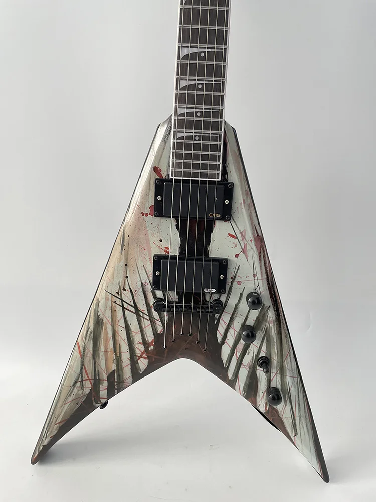Shaped V Dovetail Flying Electric Guitar, Rosewood Fingerboard,Active Pickup, High Quality guitar, In Stock, Fast Shipping
Shaped V Dovetail Flying Electric Guitar, Rosewood Fingerboard,Active Pickup, High Quality guitar, In Stock, Fast Shipping