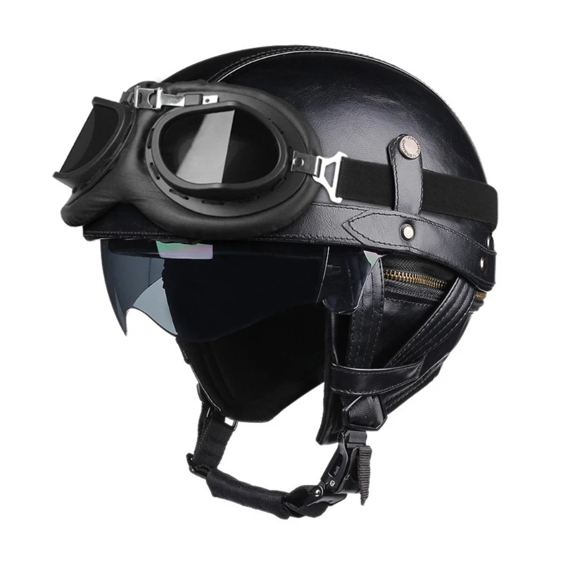 652F Classical Retro Motorcycle Helmets Open Face 3/4 Motorcycle Helmets Comfortable for Season Riding Safety & Comfort
652F Classical Retro Motorcycle Helmets Open Face 3/4 Motorcycle Helmets Comfortable for Season Riding Safety & Comfort