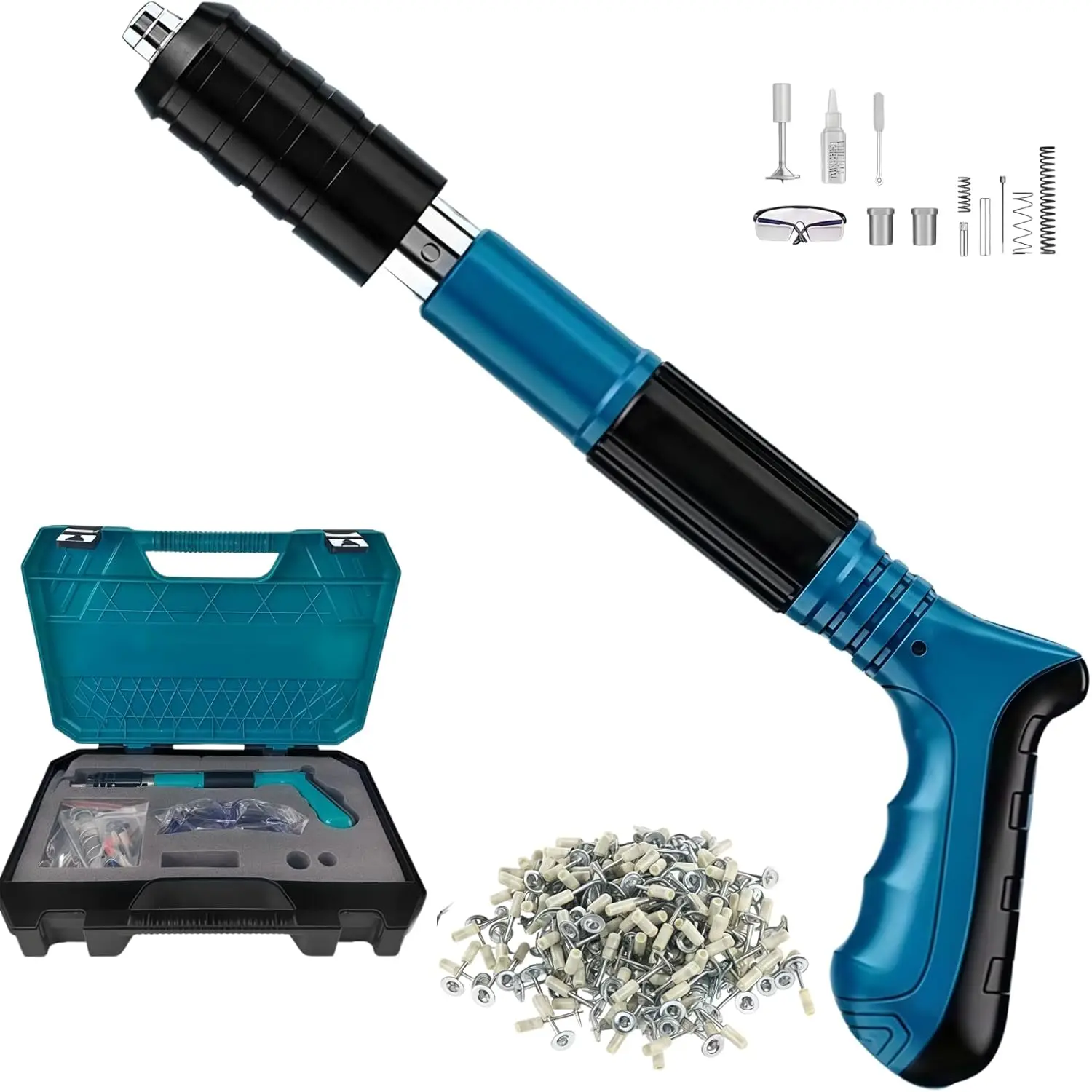 Concrete Nail Gun, Heavy Duty Handheld Concrete Nailer, Manual Mini Steel Nail Gunl, Wall Fastening Power Tool, Professional Nailgun for Construction DIY
Concrete Nail Gun, Heavy Duty Handheld Concrete Nailer, Manual Mini Steel Nail Gunl, Wall Fastening Power Tool, Professional Nailgun for Construction DIY