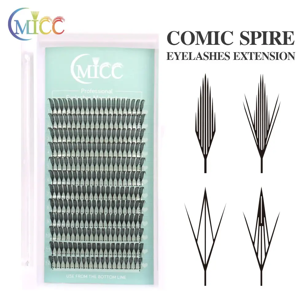 CMICC 0.07 8 15mm Mix Cashmere Fiber Feather Shape Manga Anime Premade Fan Lashes Comic Spire Fishing Lash Eyelash Extensions
CMICC 0.07 8 15mm Mix Cashmere Fiber Feather Shape Manga Anime Premade Fan Lashes Comic Spire Fishing Lash Eyelash Extensions