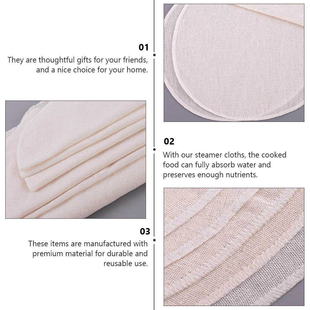30 Pcs Steamer Cloth Round Pads for Steamers Nonstick Steamed Cloths Bun Liners Cotton Mat
30 Pcs Steamer Cloth Round Pads for Steamers Nonstick Steamed Cloths Bun Liners Cotton Mat
