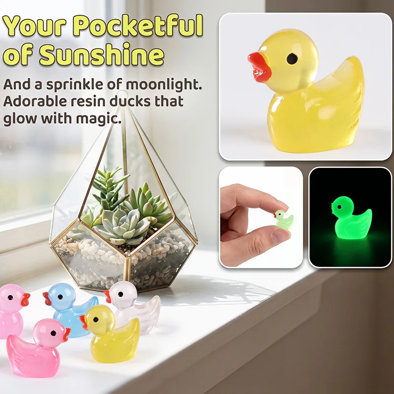 10pcs Colorful Luminous Duck Rabbit Ornaments Decorative Crafts Luminous Microlandscape Landscape Garden Home Accessories
10pcs Colorful Luminous Duck Rabbit Ornaments Decorative Crafts Luminous Microlandscape Landscape Garden Home Accessories