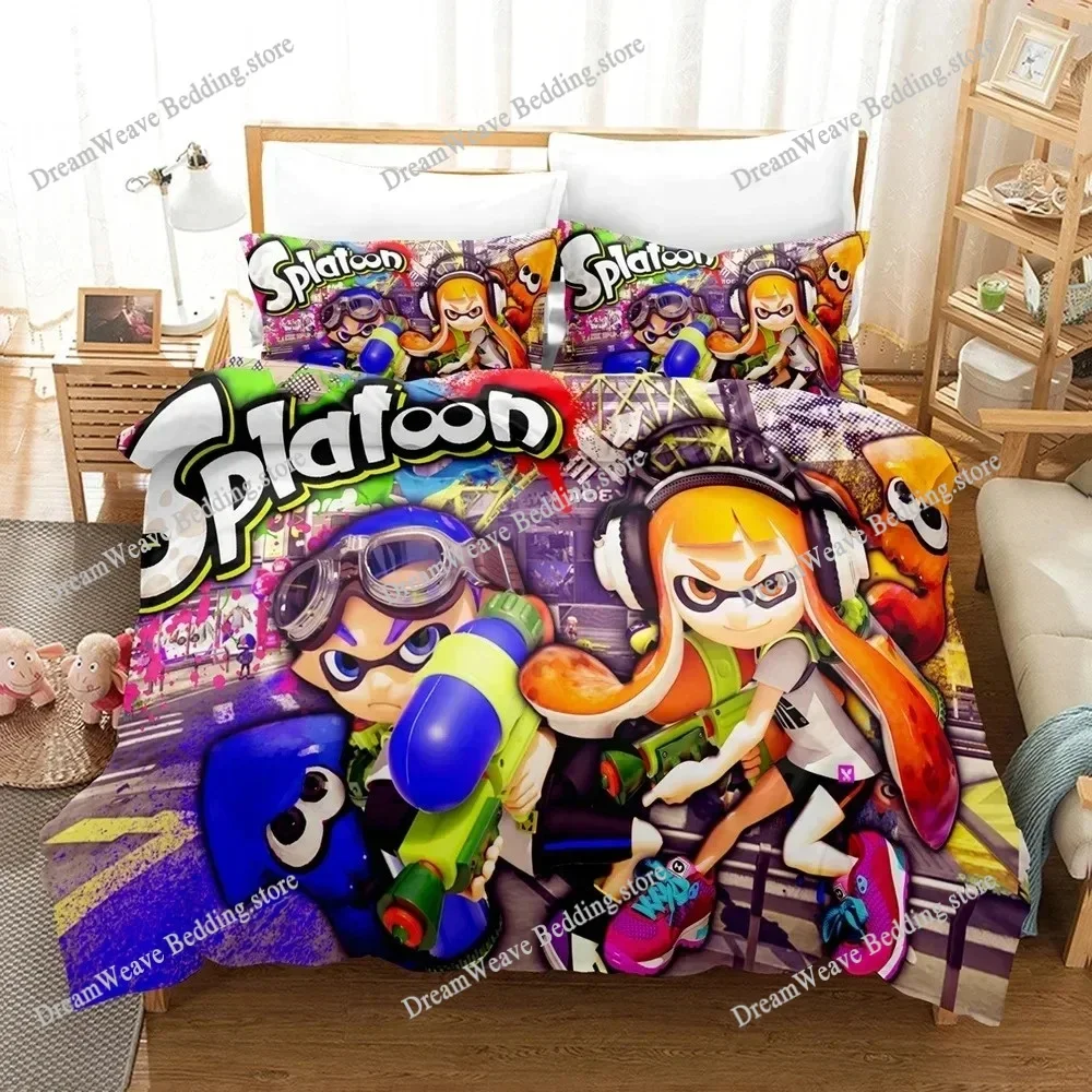 Splatoon Bedding Set Single Twin Full Queen King Size Bed Set Adult Kid Bedroom Duvet Cover Sets 3D Print Game Bed Sheet Set963
Splatoon Bedding Set Single Twin Full Queen King Size Bed Set Adult Kid Bedroom Duvet Cover Sets 3D Print Game Bed Sheet Set963