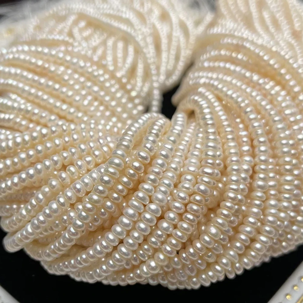 AAA 3-4mm High-Quality Flat White Natural Freshwater Pearl Semi-Finished Beads for Jewelry Making DIY Women Necklaces Bracelets
AAA 3-4mm High-Quality Flat White Natural Freshwater Pearl Semi-Finished Beads for Jewelry Making DIY Women Necklaces Bracelets