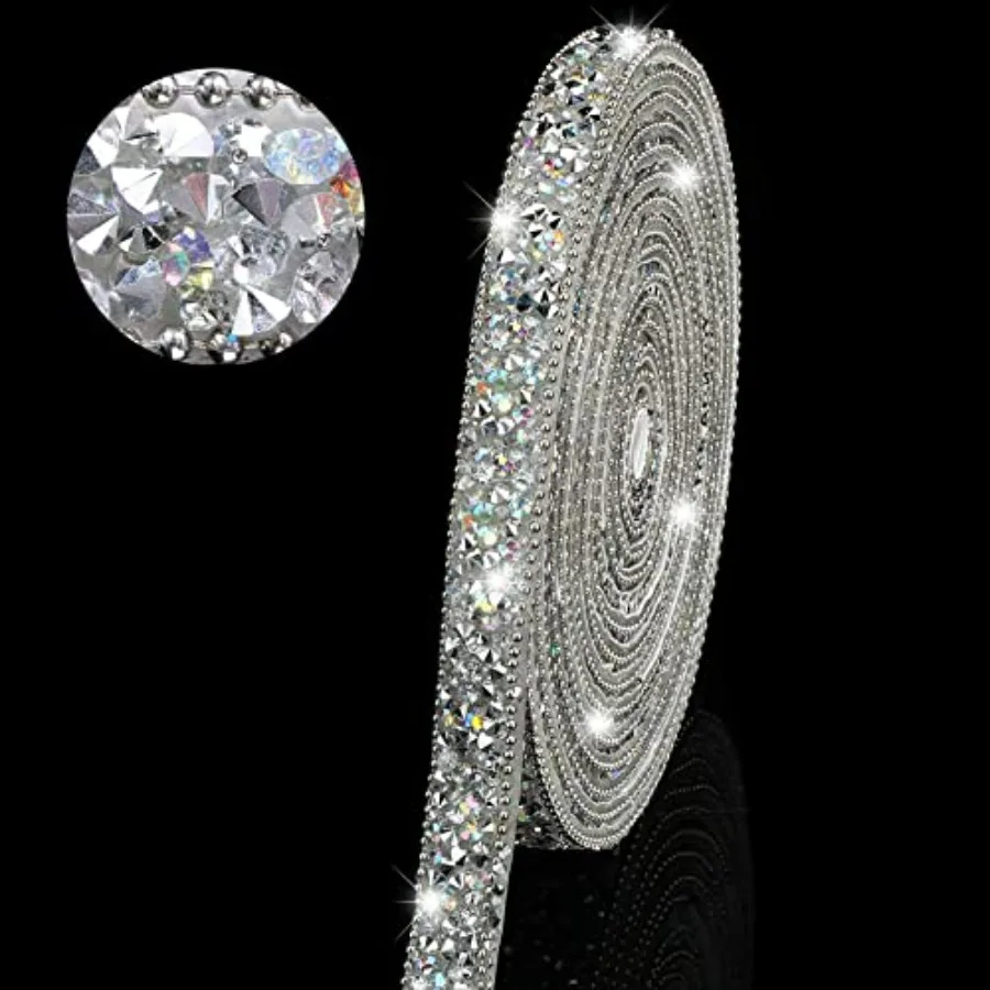Res Rhestone Ribbons for Graduation Cap Decorations Weddg Self Adhesive Glitter Res Diamond Crystal Ribbon Craft DIY Bag Shoes
Res Rhestone Ribbons for Graduation Cap Decorations Weddg Self Adhesive Glitter Res Diamond Crystal Ribbon Craft DIY Bag Shoes
