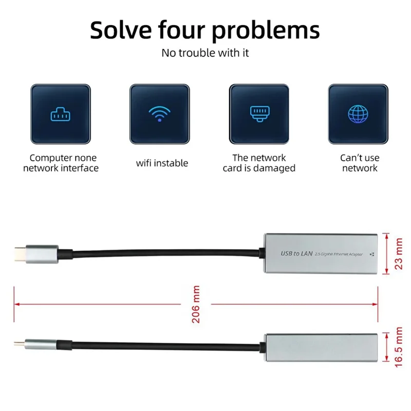 Новейший сетевой адаптер USB 2500 Мбит/с Ethernet-адаптер 2,5 Гбит/с Gigabit Lan USB C к сетевой карте RJ45 для ноутбука Windows
Новейший сетевой адаптер USB 2500 Мбит/с Ethernet-адаптер 2,5 Гбит/с Gigabit Lan USB C к сетевой карте RJ45 для ноутбука Windows