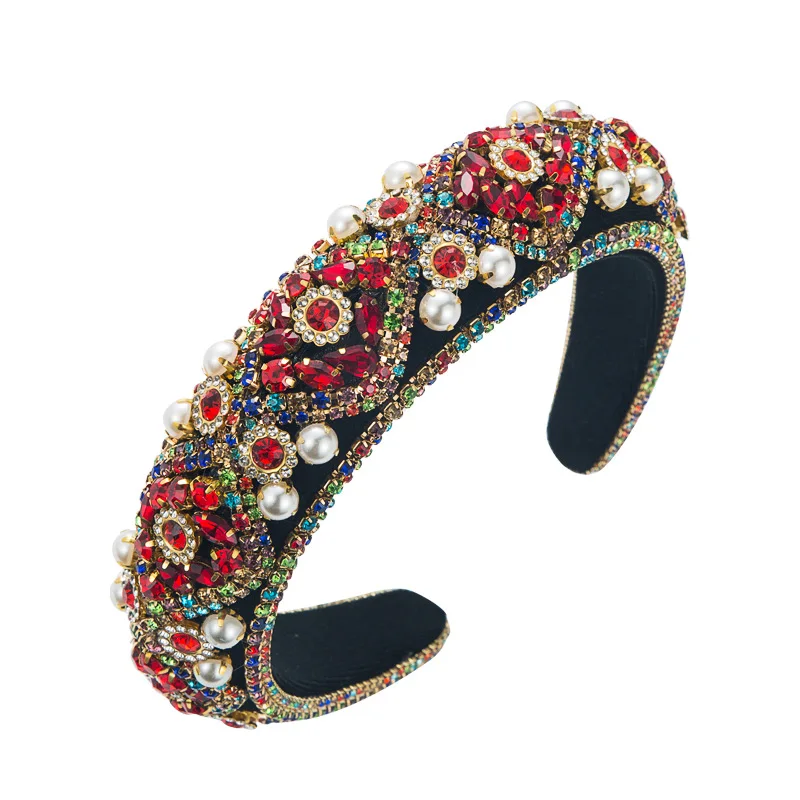 Rhinestone Headband For Women Luxury Baroque Woman Hairbands Crystal Wide Sponge Hair Hoops Party Prom Hair Jewelry Headpieces
Rhinestone Headband For Women Luxury Baroque Woman Hairbands Crystal Wide Sponge Hair Hoops Party Prom Hair Jewelry Headpieces