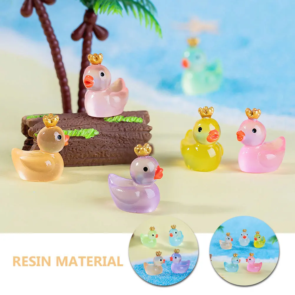 24pcs Glow In The Dark Duck Resin Miniature Luminous Tiny Ducks For Garden Yard Car Decor Desktop Micro Landscape Ornament
24pcs Glow In The Dark Duck Resin Miniature Luminous Tiny Ducks For Garden Yard Car Decor Desktop Micro Landscape Ornament